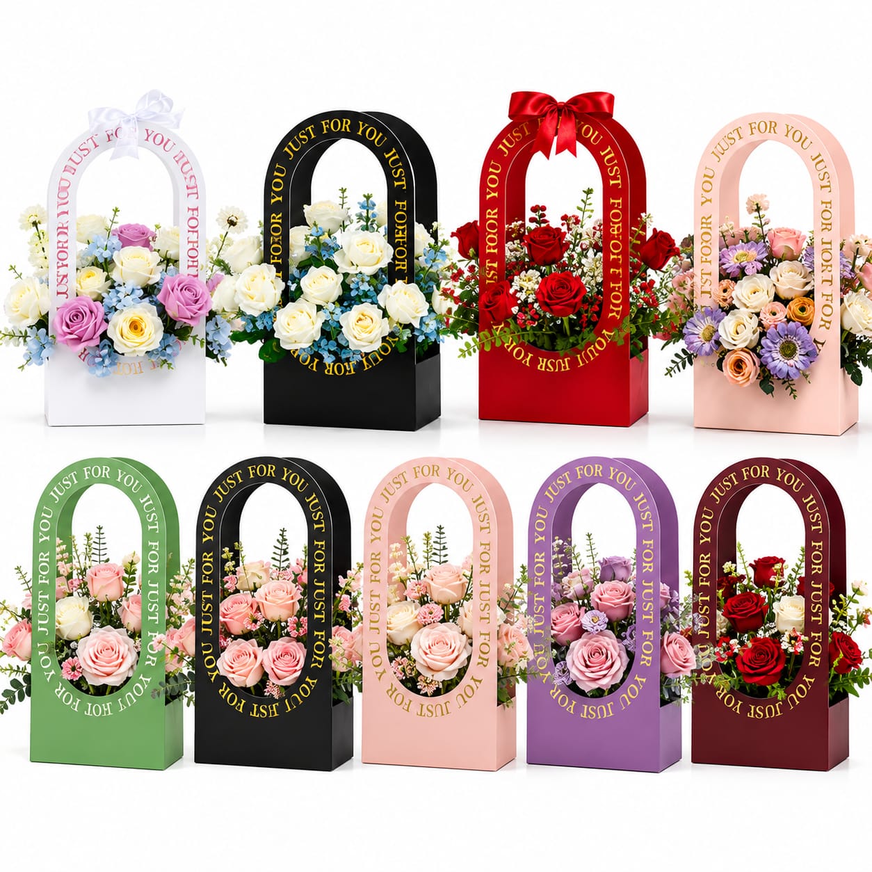 Flower Handbag: Kraft Paper Gift Bag, Wedding Party Favor view 3