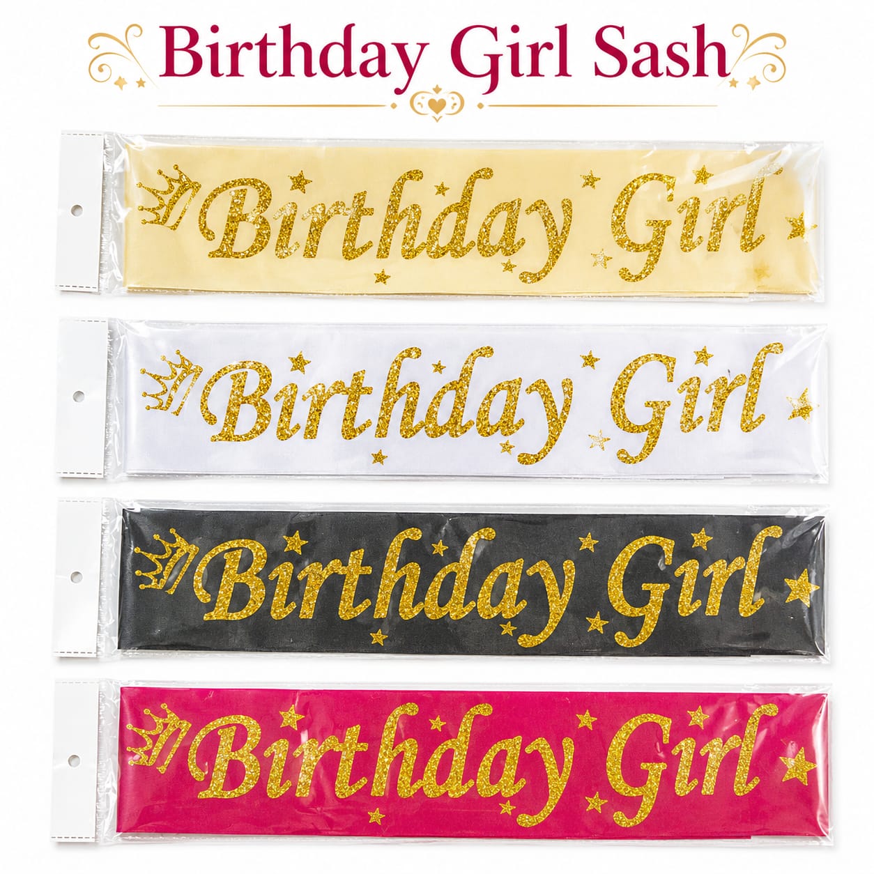 Birthday Girl Sash for Birthday Party Celebration - Party Favor
