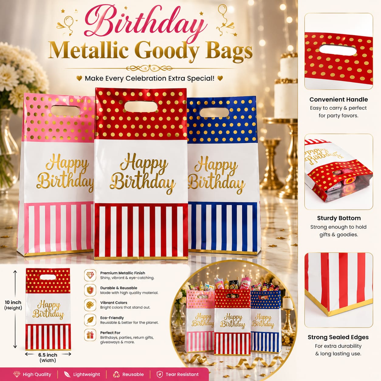 10pcs Goody Bags for Kids Birthday Party Gifts - Party Favor