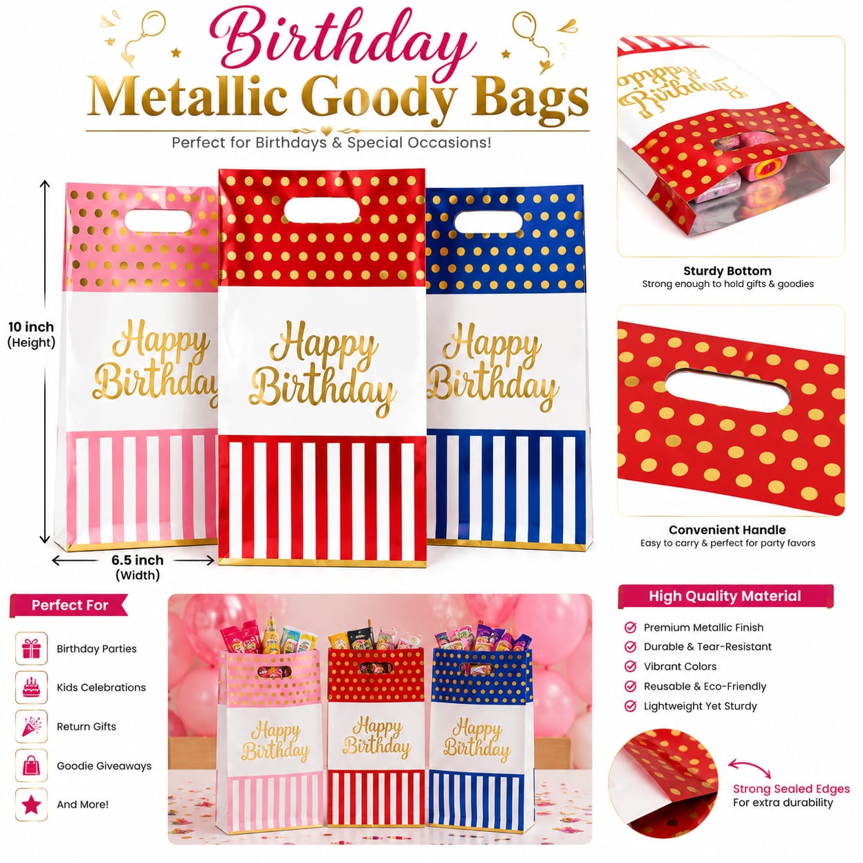10pcs Goody Bags for Kids Birthday Party Gifts - Party Favor view 2
