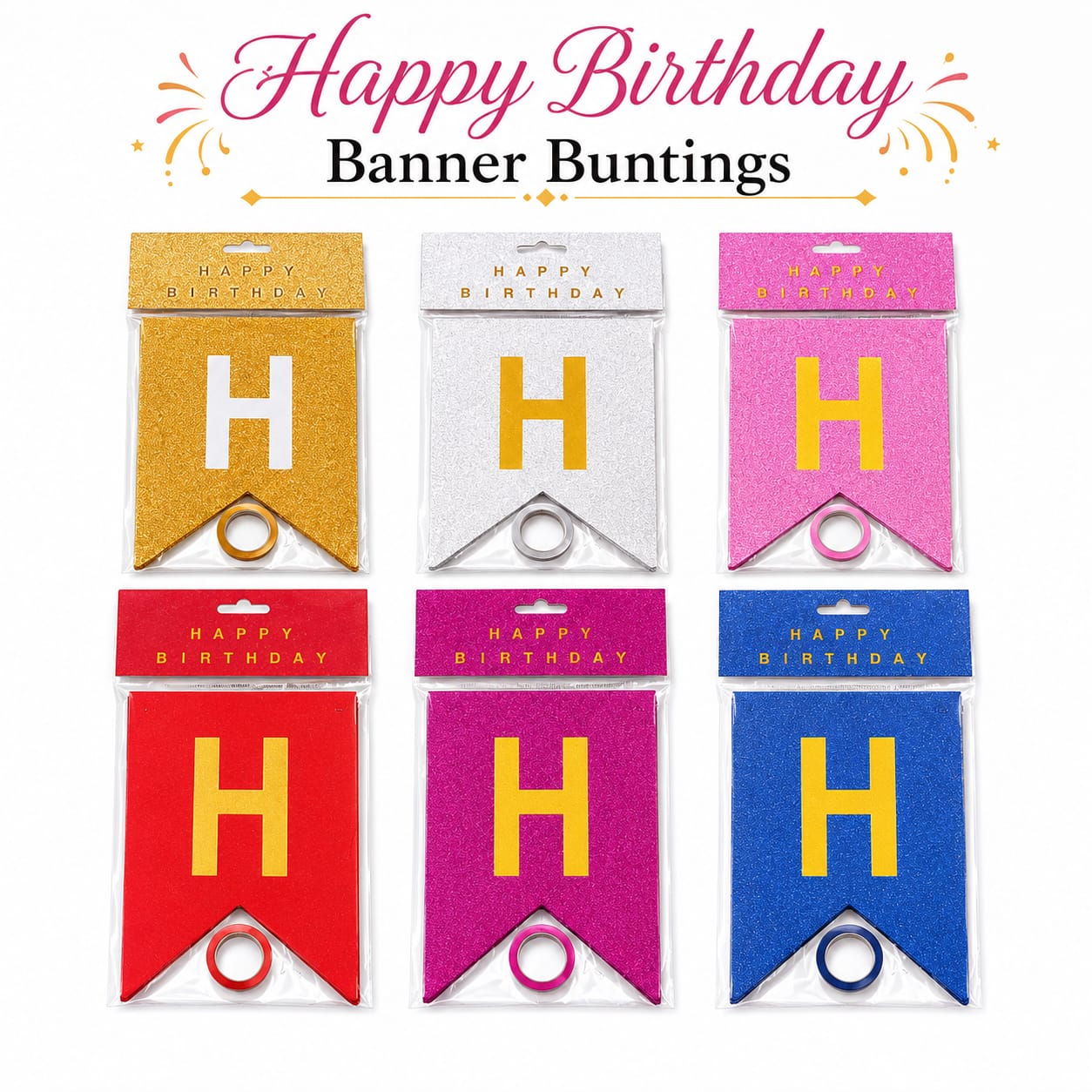 Happy Birthday Bunting for Party Decoration Celebration