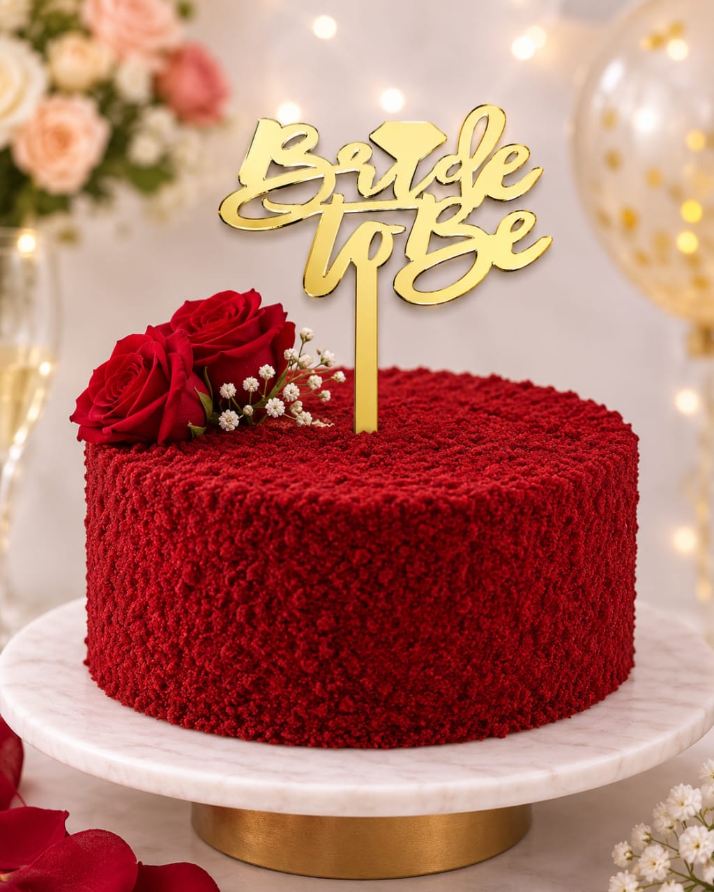Bride to Be Cake Topper for Bridal Shower Party Celebrations
