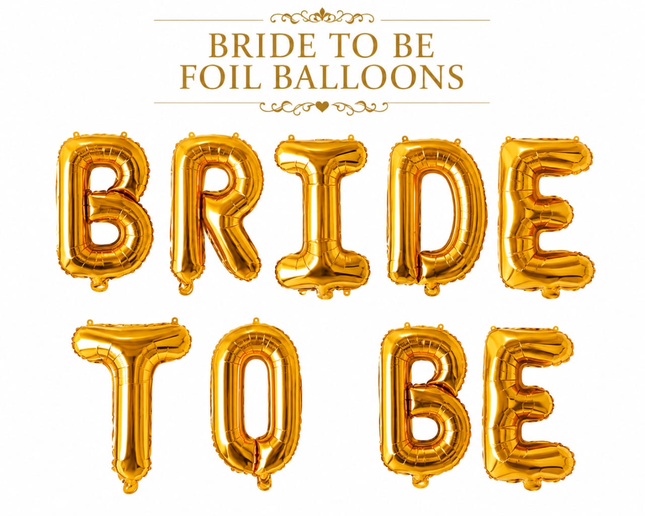 Bride to Be Letters Foil Balloons for Bridal Shower Decoration view 3