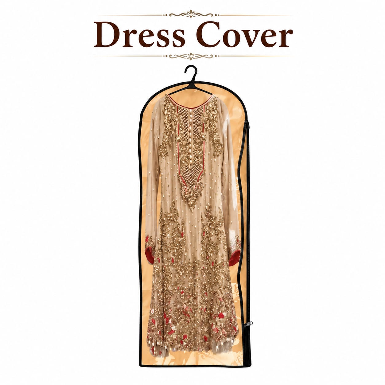 Pack of 10pcs Zipper Garment Bag Cover for Bride and Groom Wedding Dresses view 2