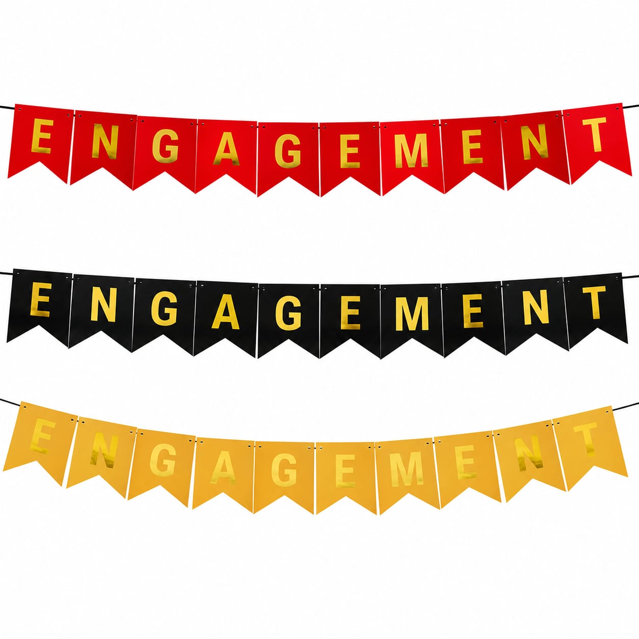 Engagement Letter Bunting Banner for Decoration and Party Celebration view 2