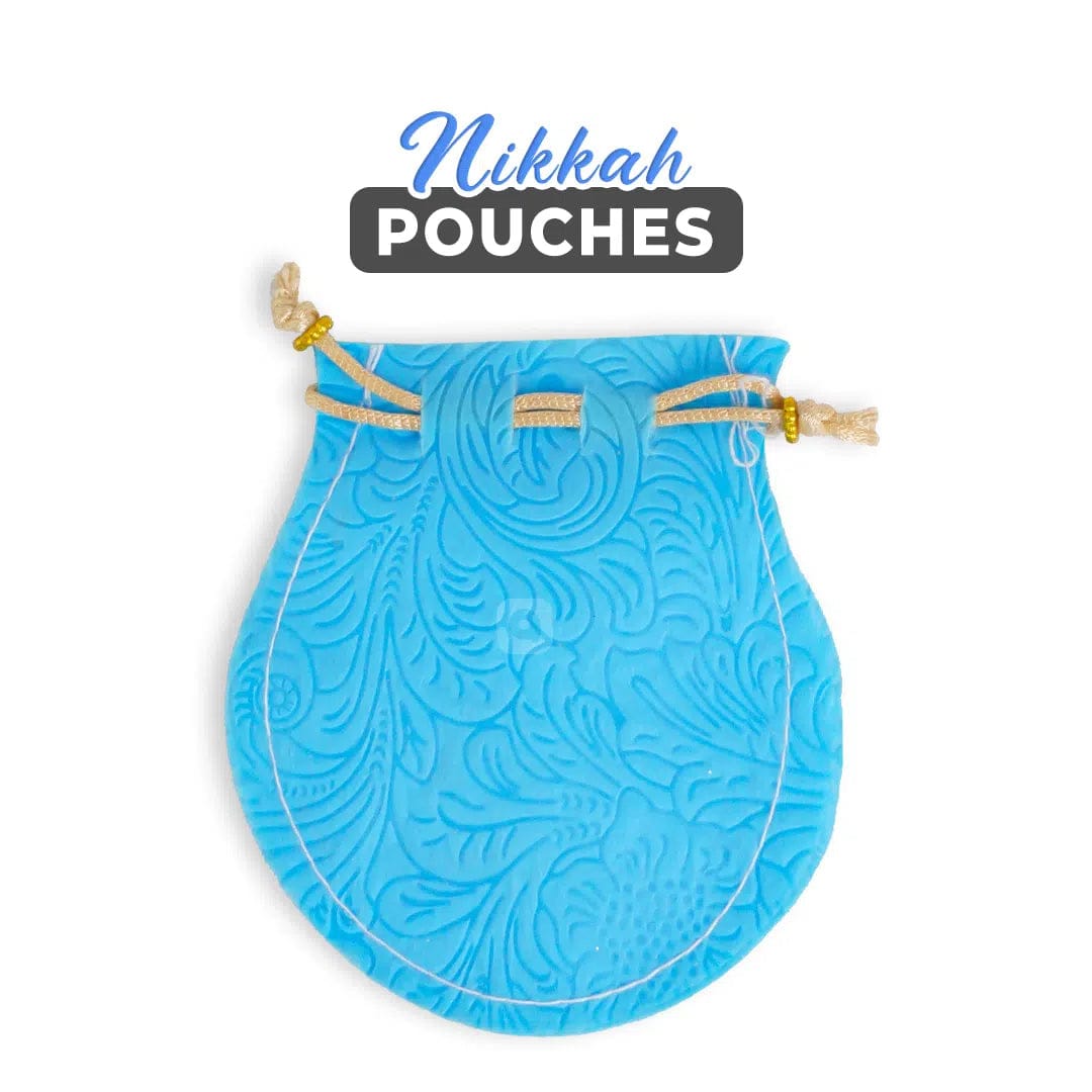50pcs Nikkah Bid Velvet Pouches – Multicolors - Wedding Favors view 2