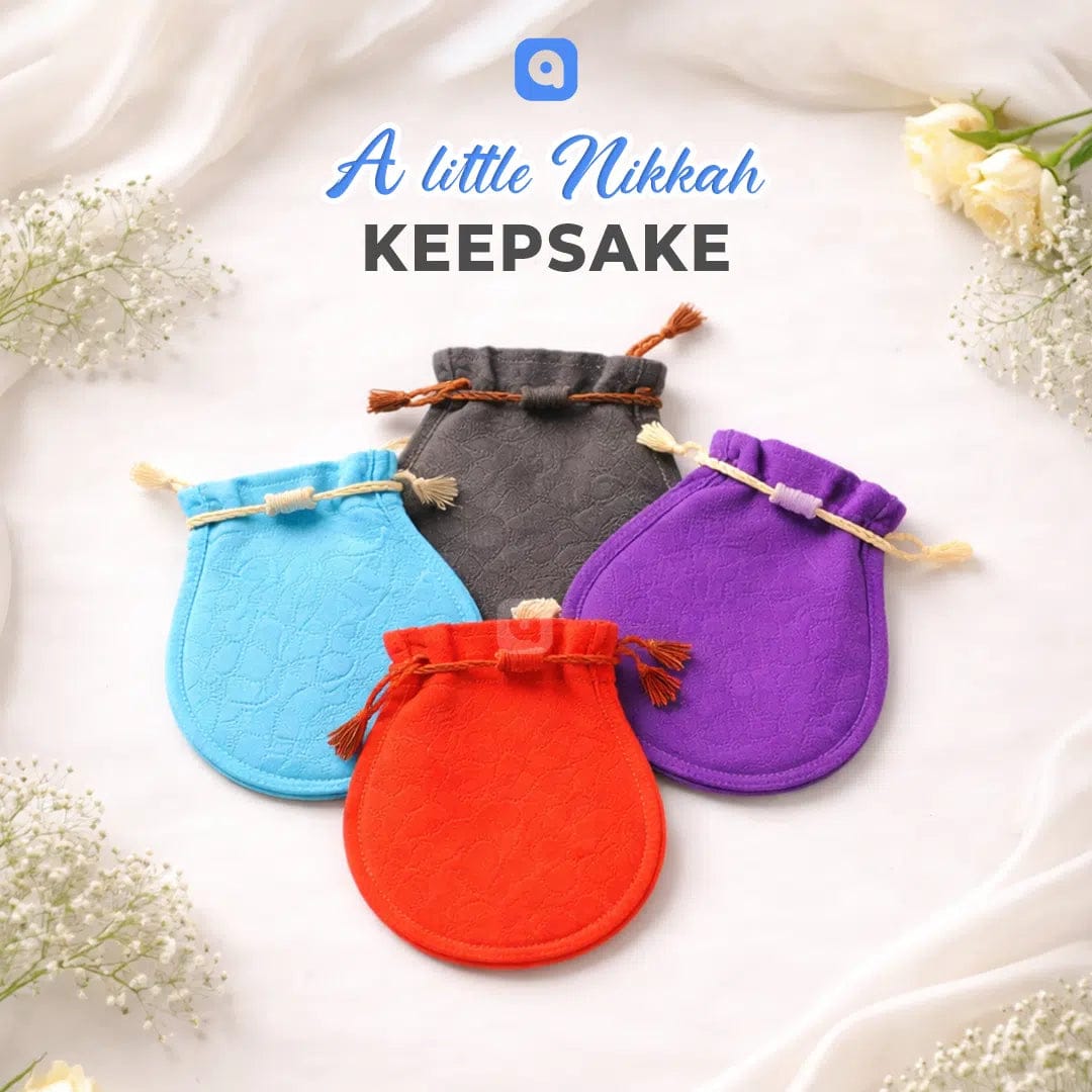 50pcs Nikkah Bid Velvet Pouches – Multicolors - Wedding Favors view 3