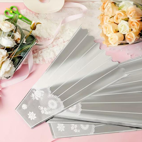 Pack of 5pcs Premium Transparent Flower Bouquet Sleeve Bags for Gift