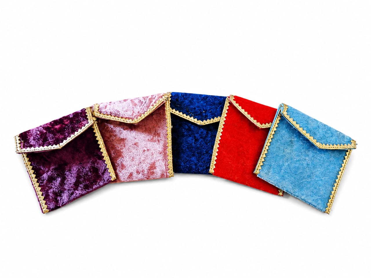 5pcs Handmade traditional Banarsi Money Envelopes Multicolor - wedding Gift view 2