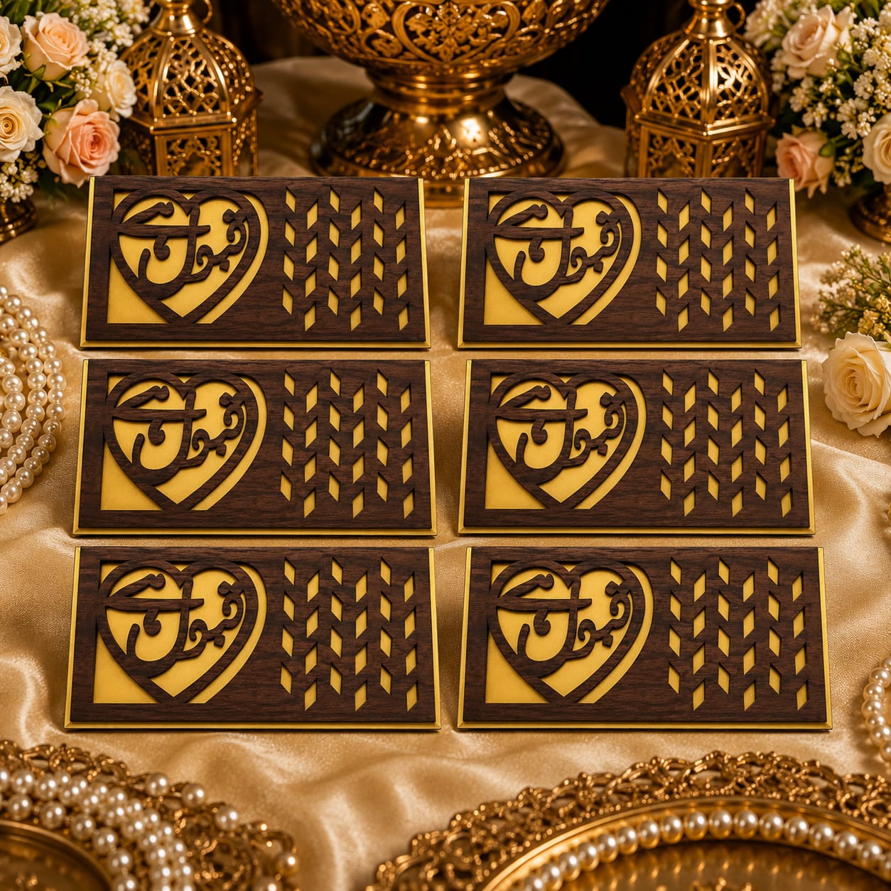 Fancy Qabool Hai Wooden Envelope for Bride & Groom Money Gift view 3