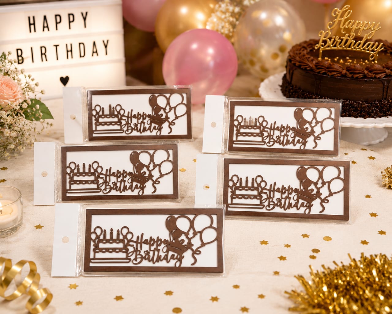 Happy Birthday Wooden Cash Money Gift Envelope view 4